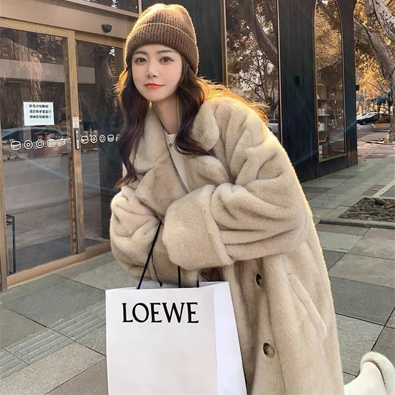 COVÉ Rabbit Fur Coat