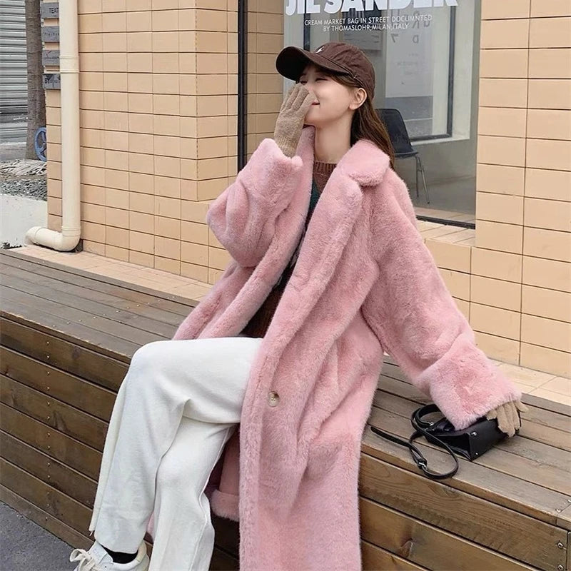 COVÉ Rabbit Fur Coat