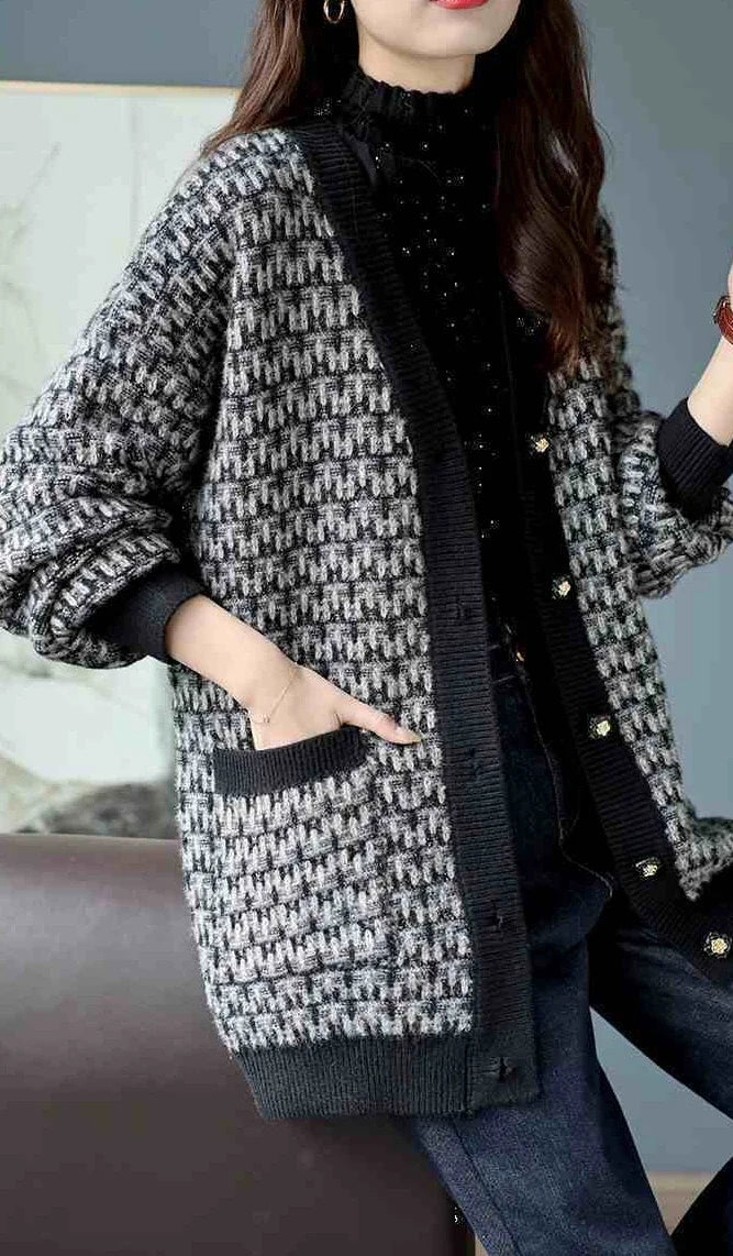 COVÉ Cardigan Knit Top