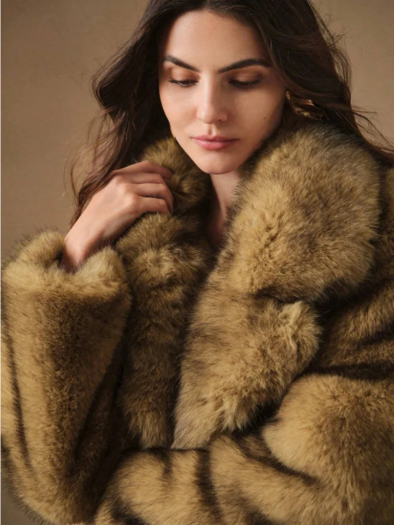 COVÉ Women's Eco Faux Fur Jacket