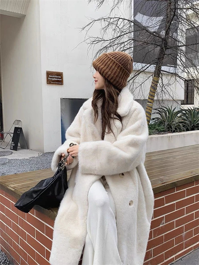 COVÉ Rabbit Fur Coat