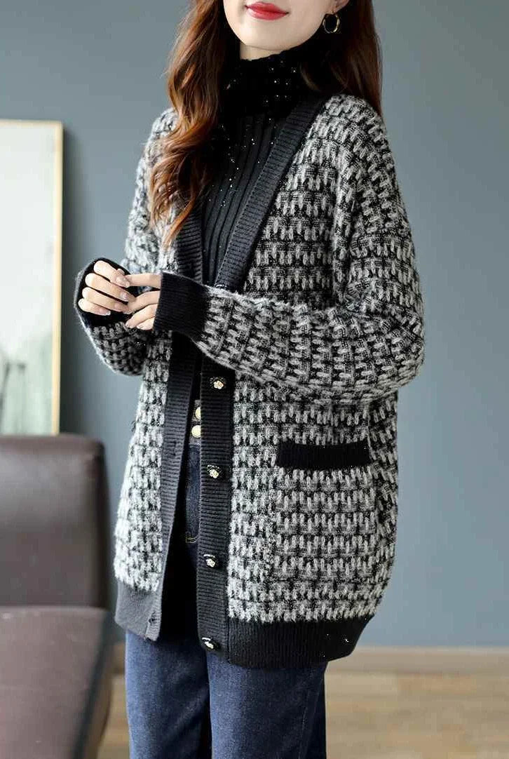 COVÉ Cardigan Knit Top