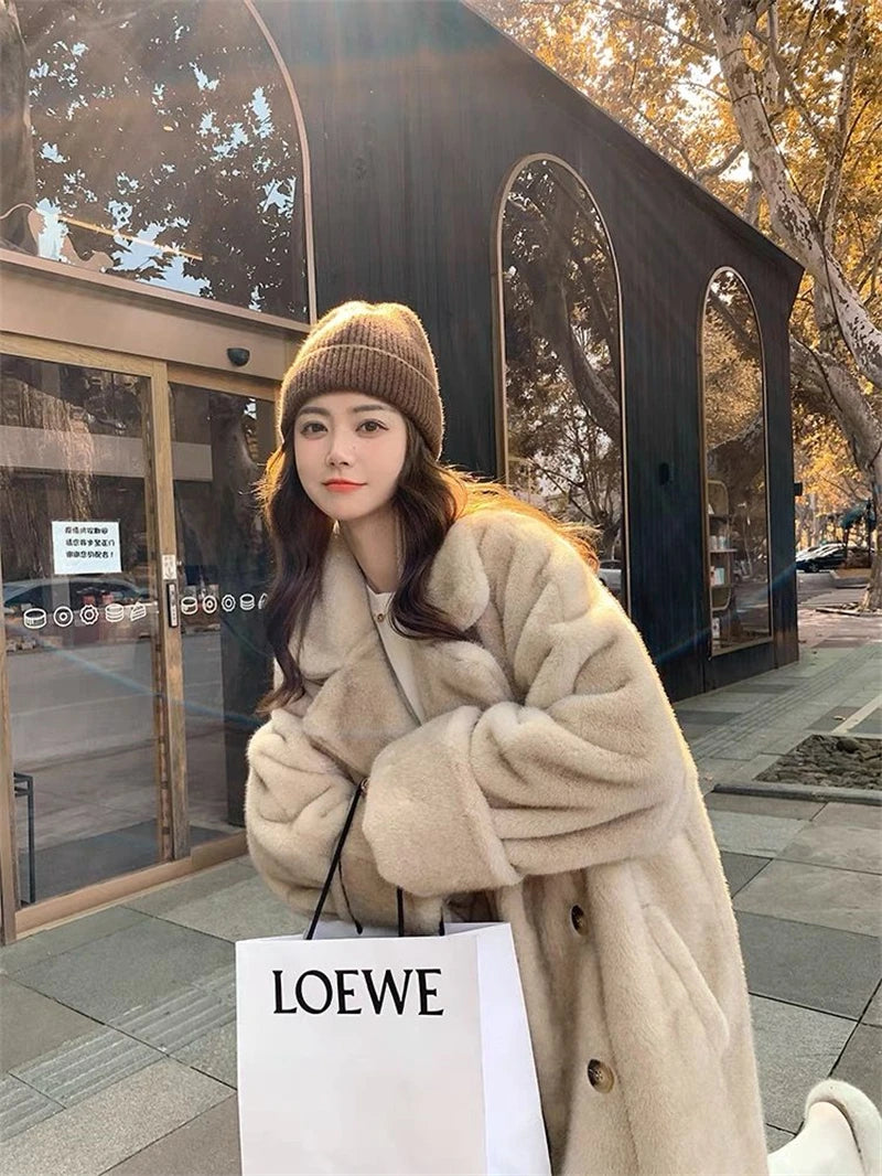COVÉ Rabbit Fur Coat
